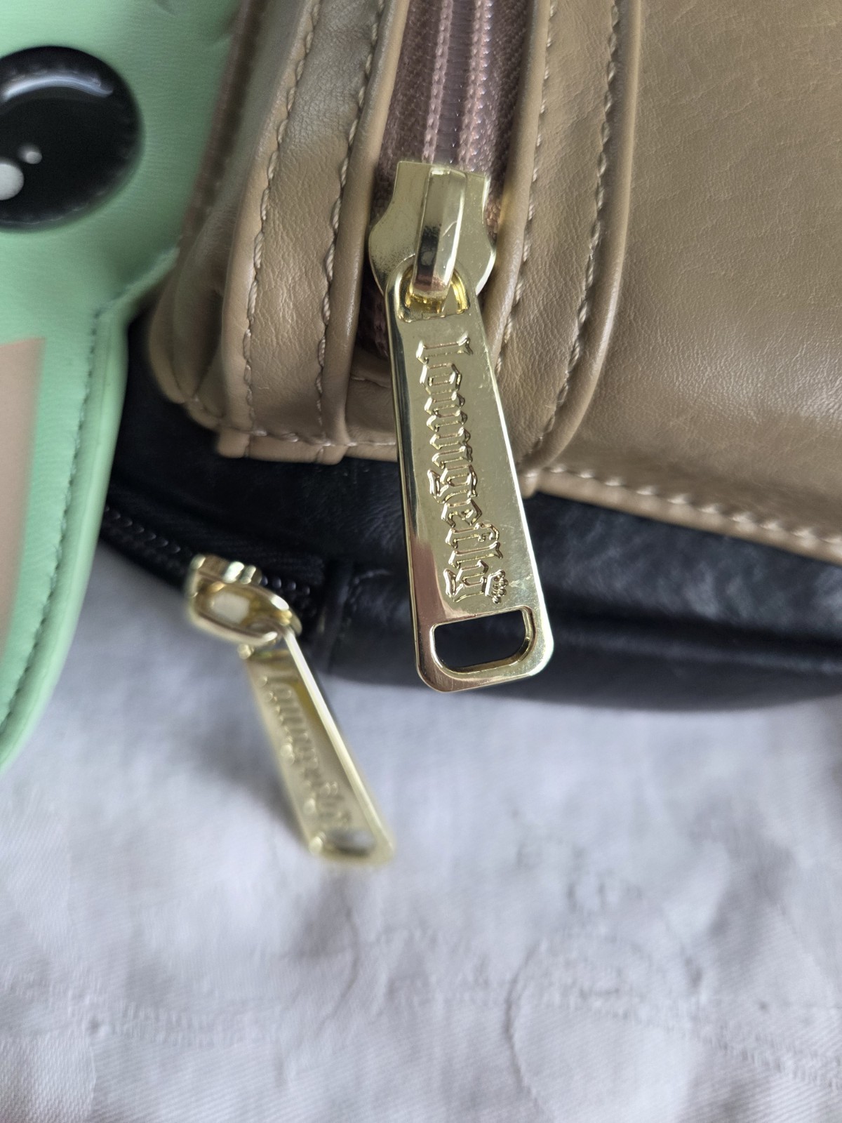 Disney Parks Loungefly Black Grogu Child Star Wars Backpack Wristlet Baby Yoda