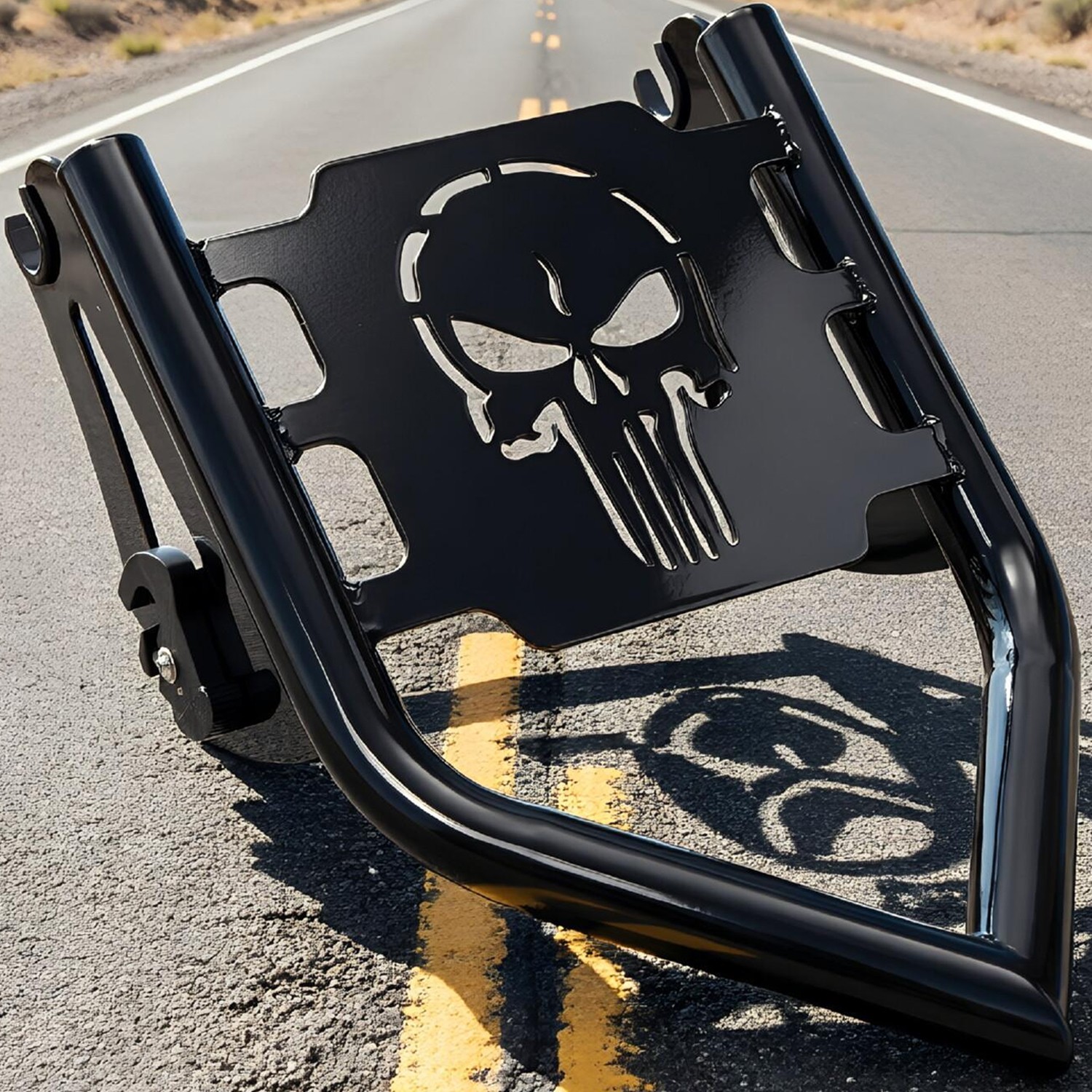 For 09-2025 Harley Touring Road King Glide Custom Two-Up Detachable Luggage Rack