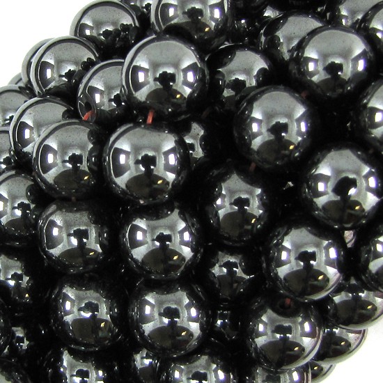 Natural Magnetic Hematite Round Beads Gemstone 15" Strand 4mm 6mm 8mm 10mm 12mm