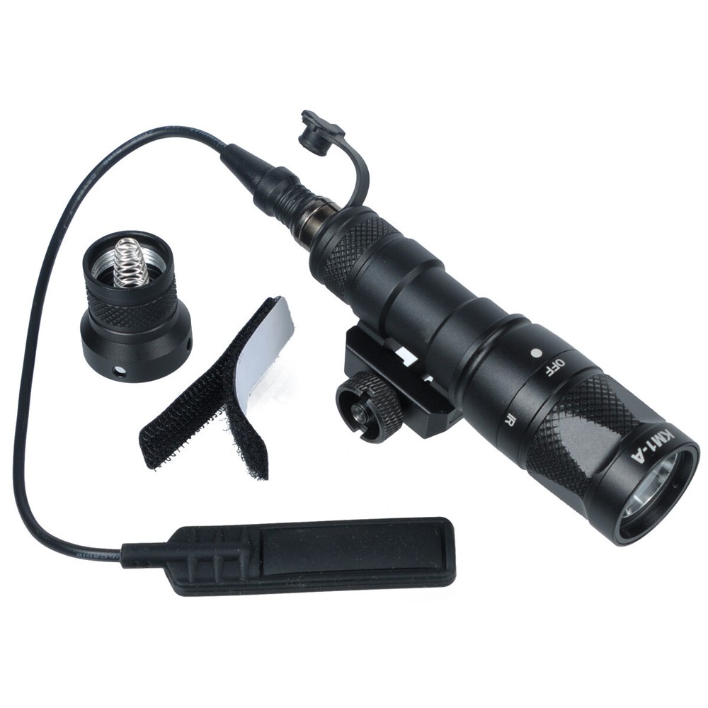 Tactical Flashlight with Remote Switch Pad 400Lumens US for M300B M600B-IR