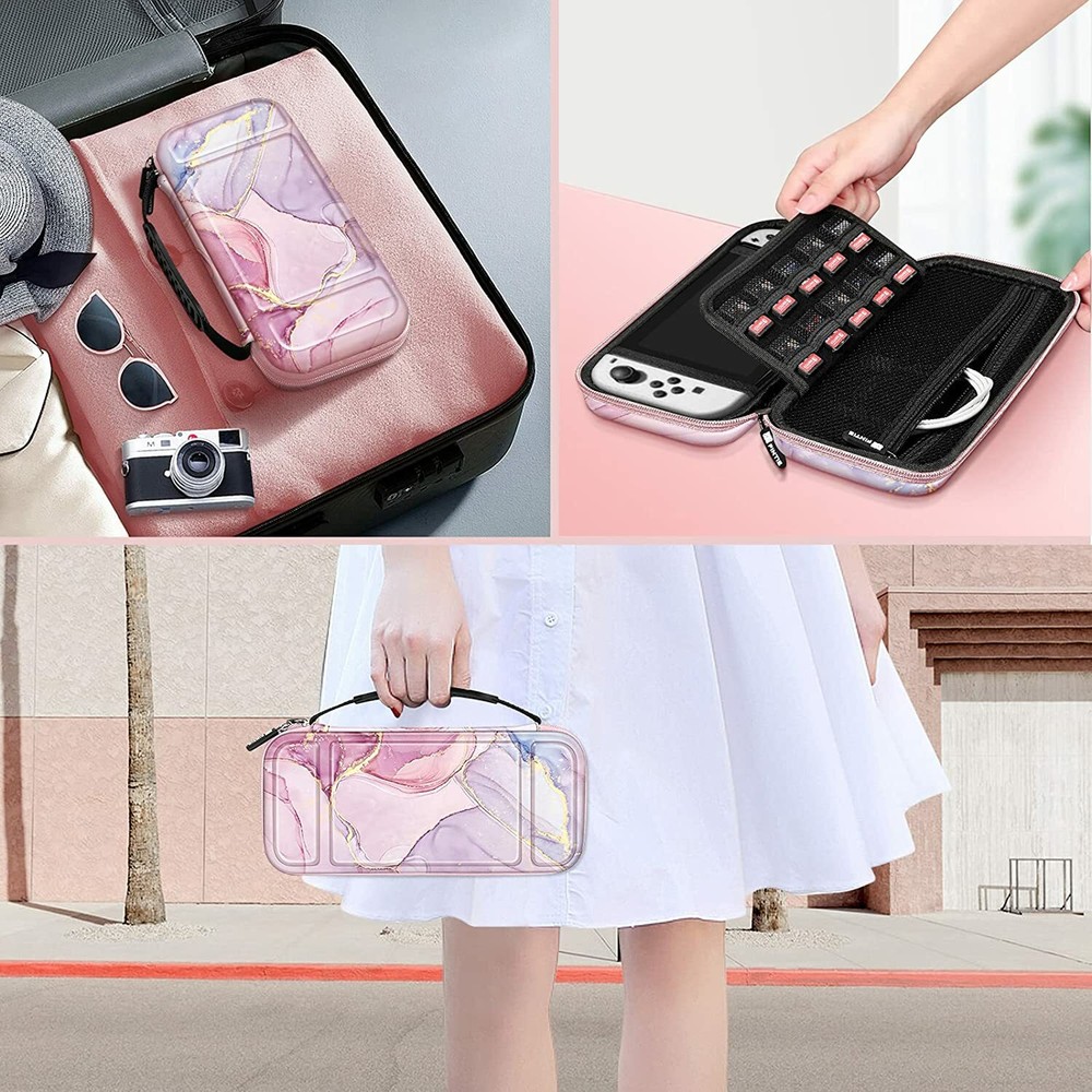 Carry Case for Nintendo Switch OLED Model 2021 Hard Shell Protective Cover Bag
