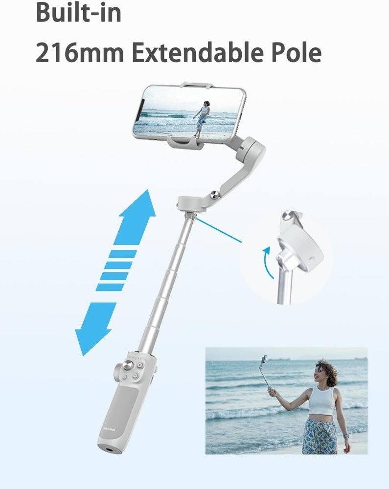 Feiyu VB4 AI Tracking Gimbal For Smartphone With Fill Light & AI Tracker Module