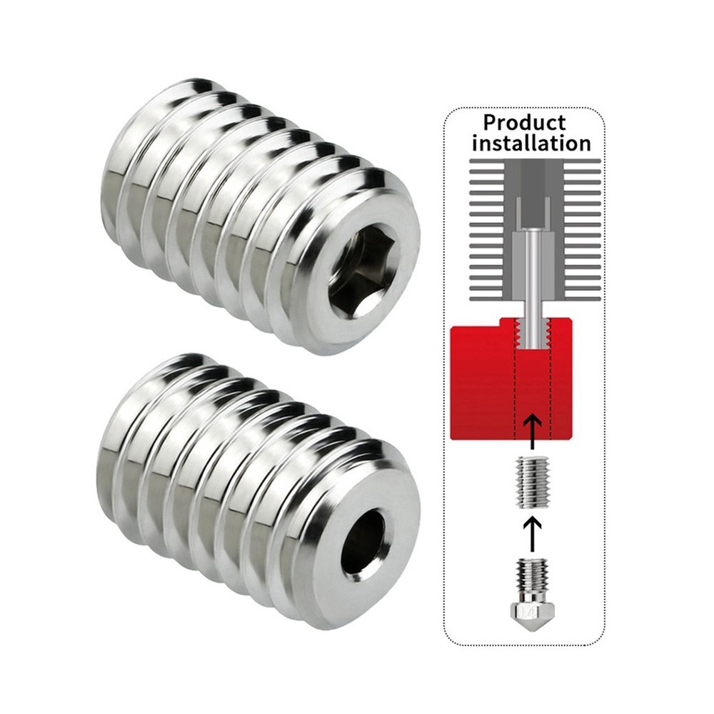 High CHT Nozzle Copper Connector for V6 Hotend Compatible with 6819
