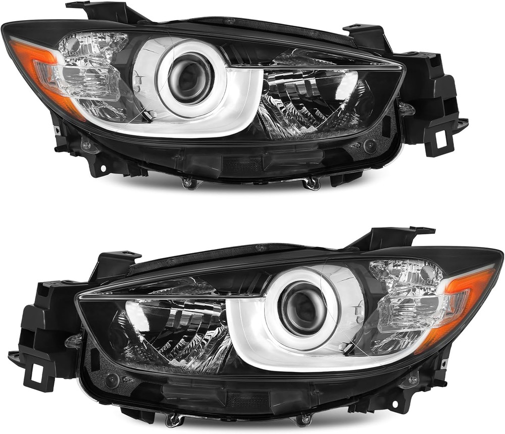 Headlight Assembly Halogen Type Compatible with 2013-2016 Mazda CX-5 2013 2014 2