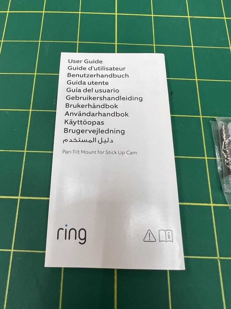 Ring Pan-Tilt Mount for Stick Up Cam White Adjustable Security Camera Mount