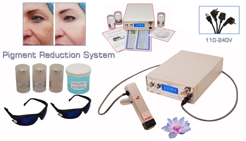 Professional Laser Diode Hyperpigmentation System with Treatment Gel Kit.