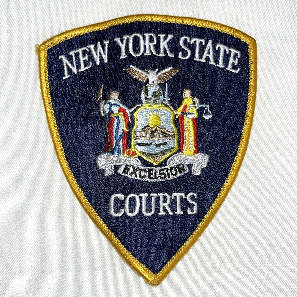 New York State Courts Patch Uniform Employee Embroidered Excelsior