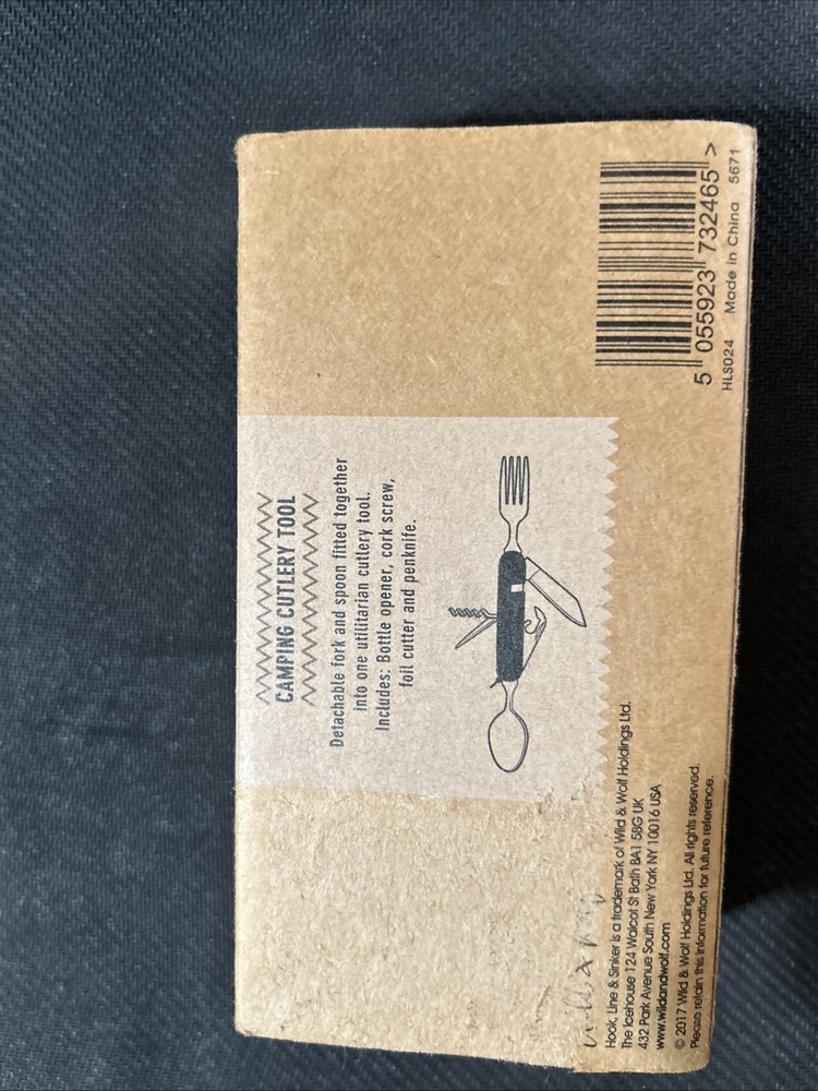 Camping Cutlery Tool - Hook Line & Sinker NIB. See Details
