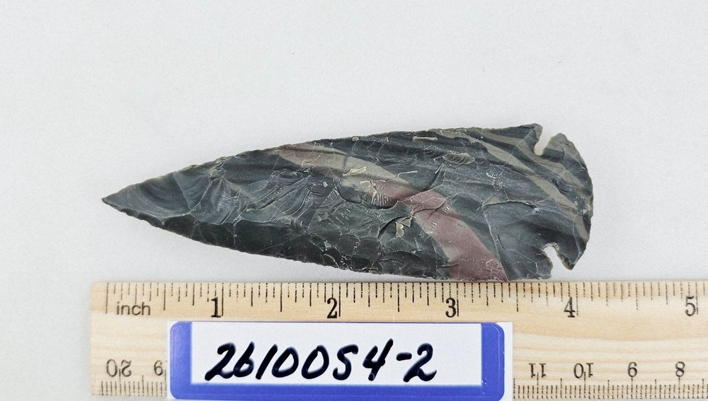 4" Spearhead - Lance Head - Drill Point - Hand Knapped Agate