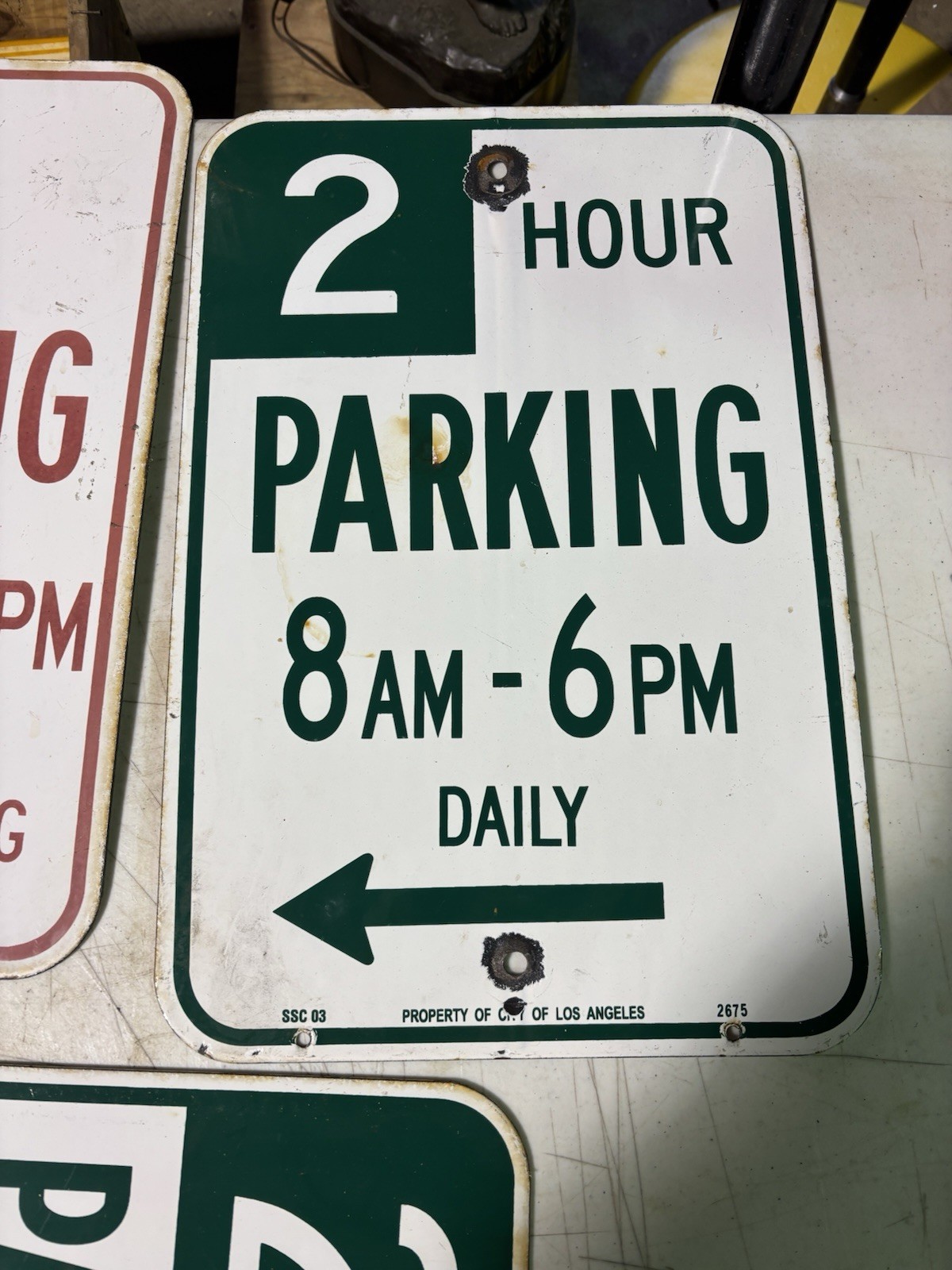 porcelain california street sign Vintage Original