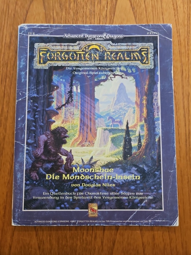 (GERMAN EDITION) Moonshae Forgotten Realms Dungeons & Dragons NO Map