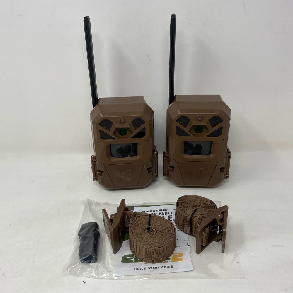 Moultrie Edge 2 Cellular Trail Camera 2-Pack, Brown, 36MP 1080p