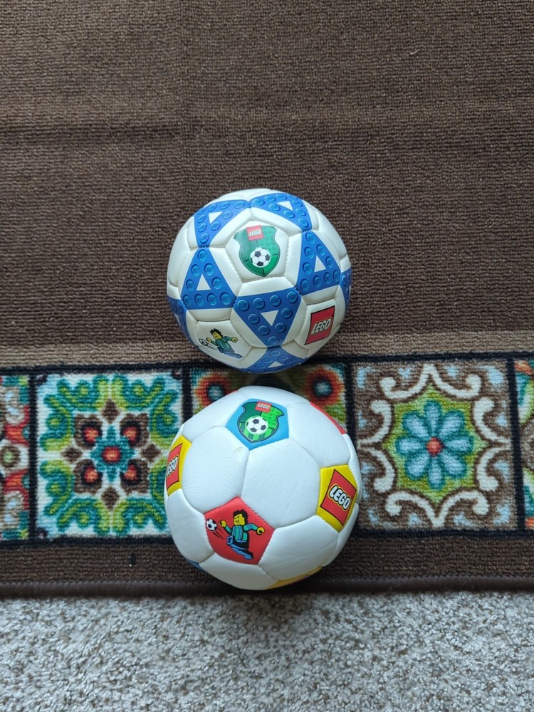 Lego Inflatable Soccer Balls 2000-2002 Bundle. Multicolor And Triangle