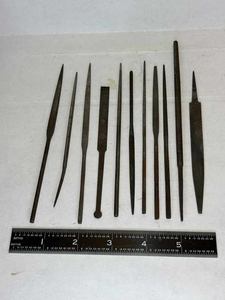 11pc Needle File Set Assorted Precision 5.5" long Pattern Cut Hobby Jeweler