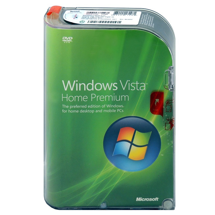 Microsoft Windows Vista Home Premium DVD Full Version NEW