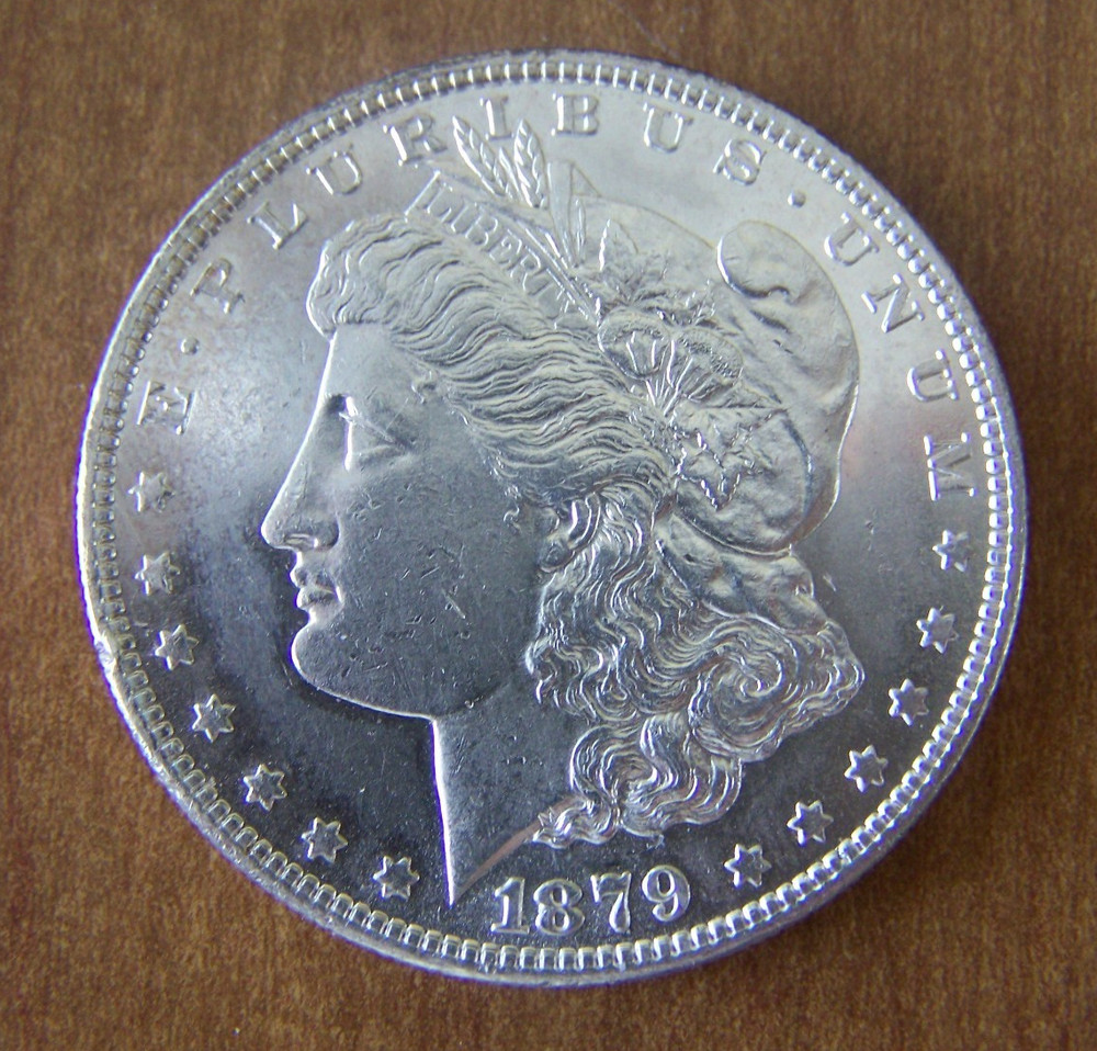 1879 S Morgan Silver Dollar - Higher Grade - Bright White