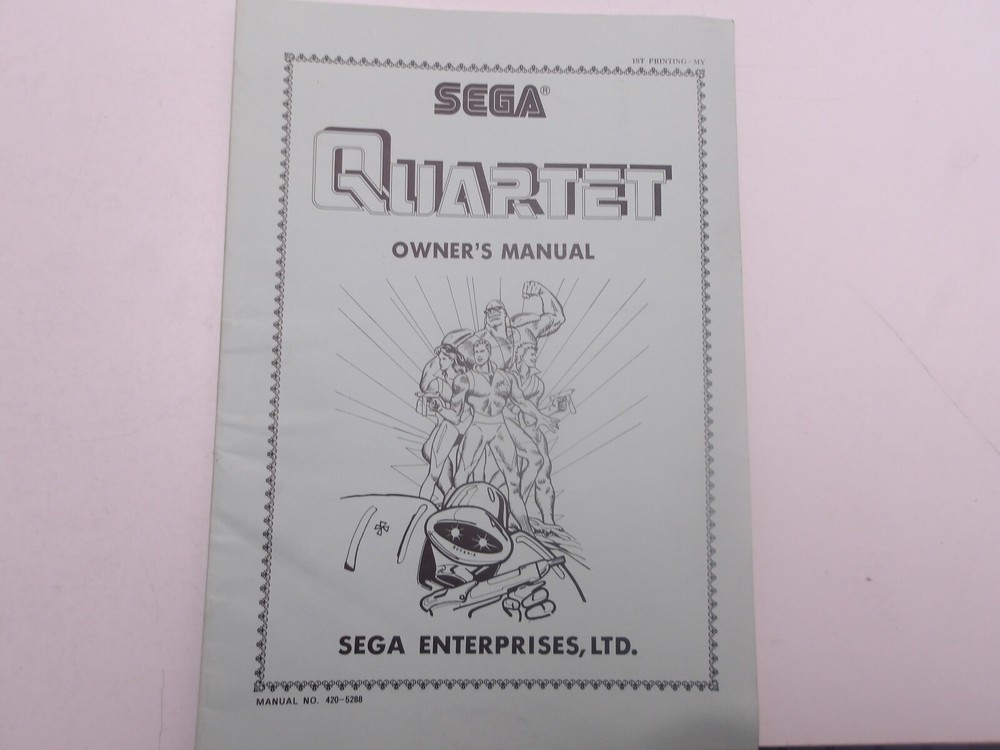 Sega  - Quartet- Owners Manual w/Schematics