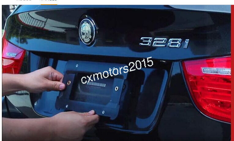 REAR LICENSE PLATE BRACKET FOR BMW E46 E60 E61 E71 E90 E92 +6 SCREWS 2 FASTENERS