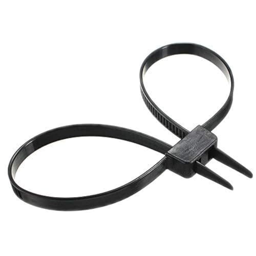10 Pack Heavy Duty Zip Ties Double Locking Cuff Plastic Cable Ties
