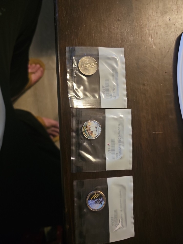Three Colorized Coins