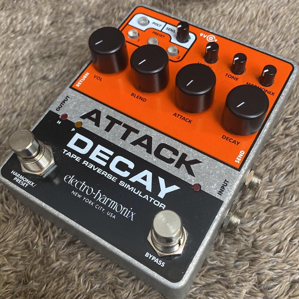 Electro-Harmonix ATTACK DECAY Tape Reverse Simulator Used