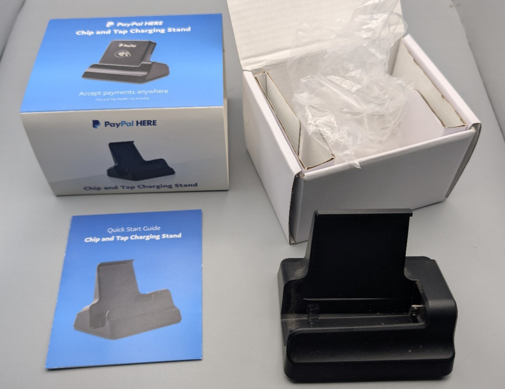 PayPal Here PCTUSDCRT Chip Swipe Tap Reader Bluetooth NFC Mobile Bundle NEW