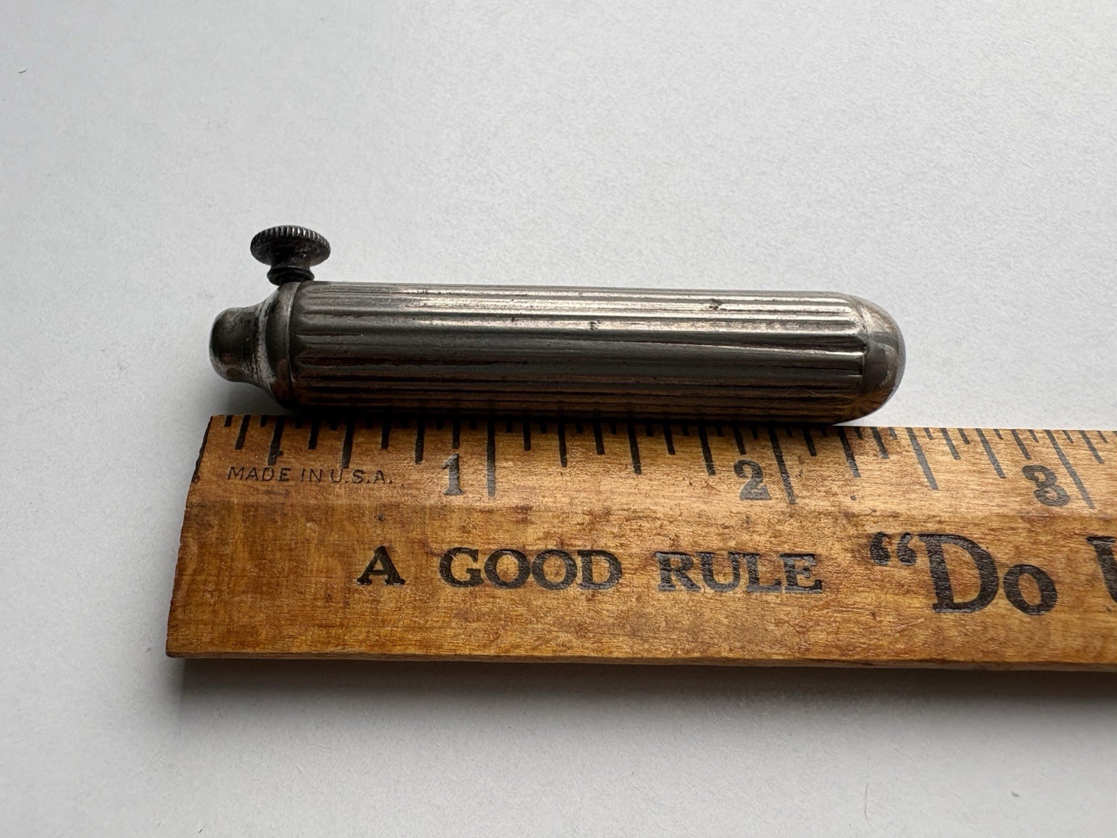 Antique A.L. Hernstein NY Ribbed Handle Civil War Era Surgical Medical Tool