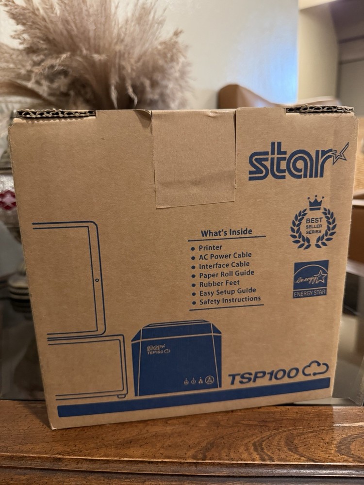 Star Micronics TSP100 Direct Thermal POS Printer Cloud-Compatible Eco Packaging