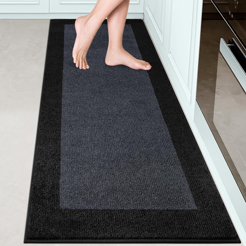 DOMUSTEX 24x70 Machine Washable Kitchen Runner Rug