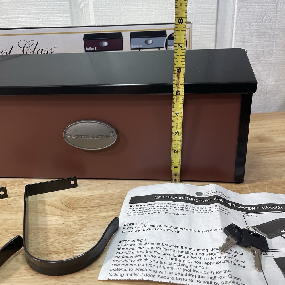 First Class Postmaster Steel house Mailbox