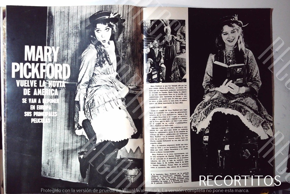 clippings MARY PICKFORD