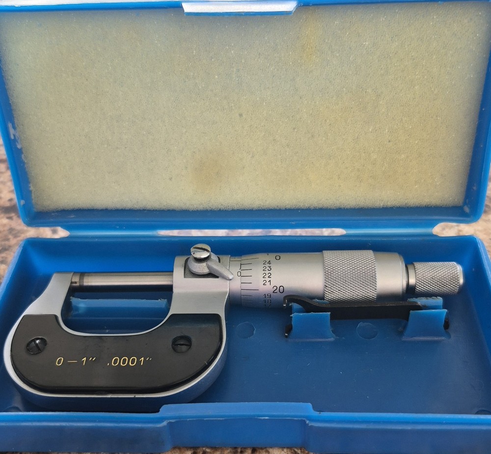 0-1" Digits (.0001") Outside Micrometer with Case