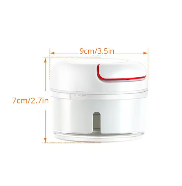 1pc White Hand Pulled Garlic Grinder In The Kitchen Palm Multi Functional Food