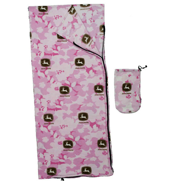 John Deere Pink Camo Sleeping Bag for Girls