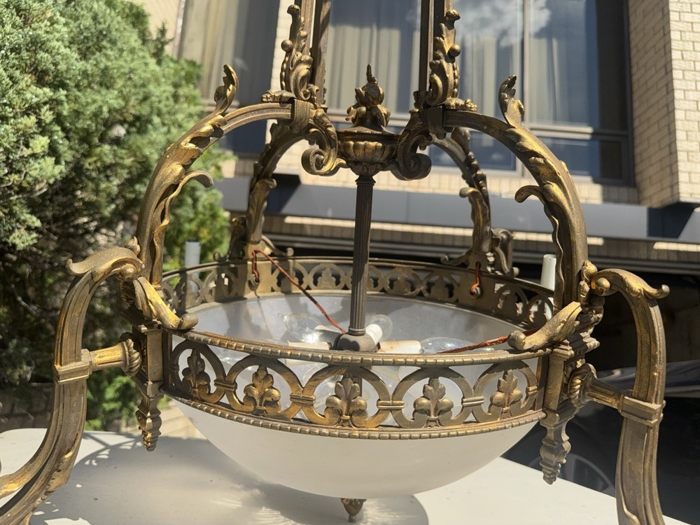 Antique Brass Chandelier