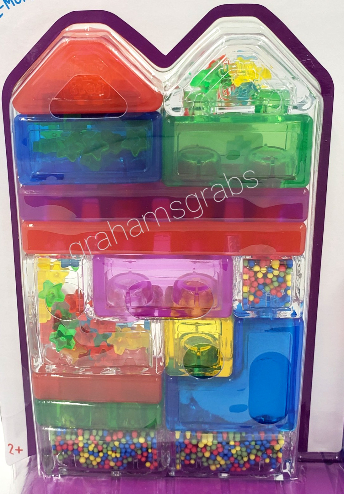 JELLY BLOX MEGA PK 50 Pc SQUISHY TWISTY SMOOSHY STRETCHY SENSORY BUILDING BLOCKS
