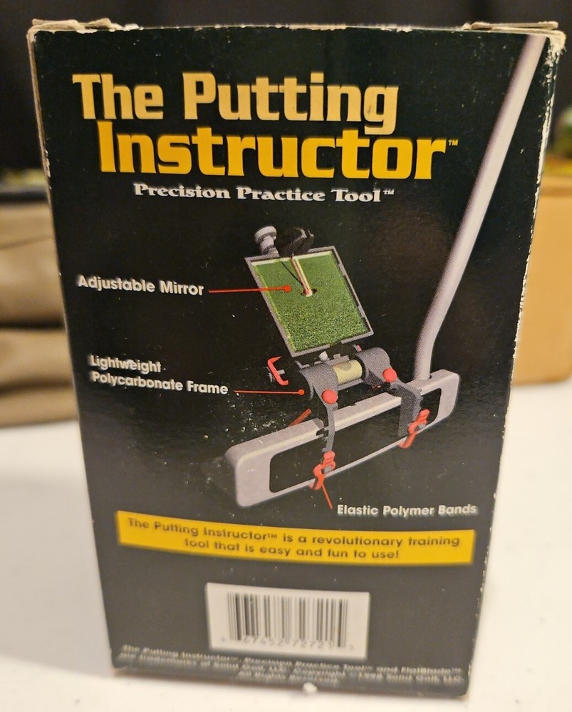 The Putting Instructor Precision Practice Tool -by Flatblade Mirror golf NIB
