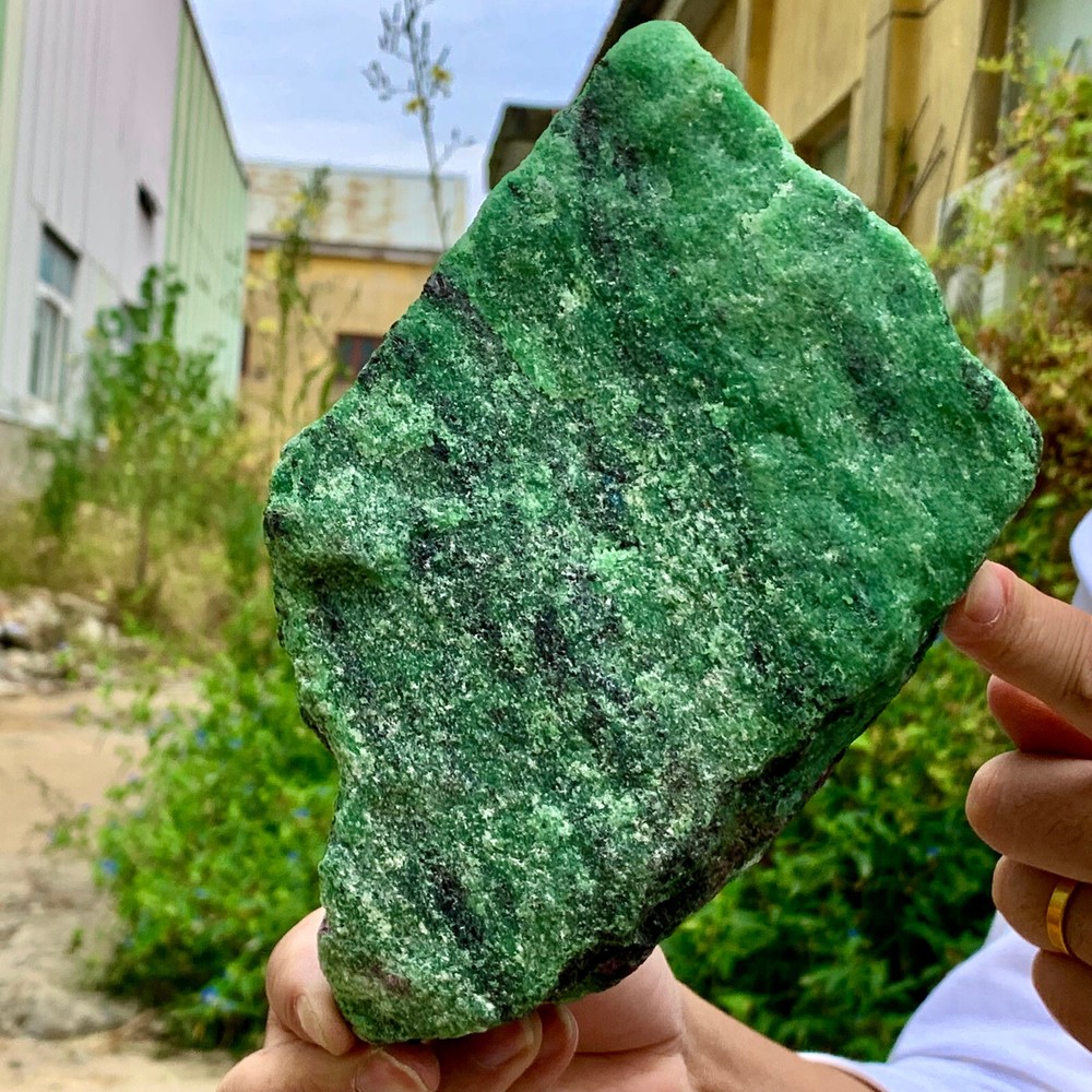 3.77LB Natural green Ruby zoisite (anylite) crystal sample Healing