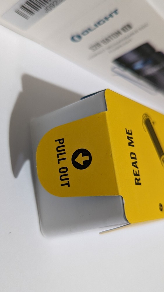 ORIGINAL BOX & INSTRUCTIONS - FOR OLIGHT FLASHLIGHT - S2R BATON II