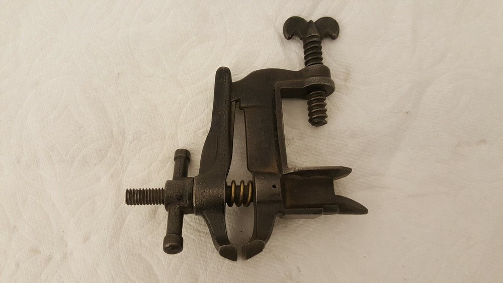 Antique tiny tabletop anvil vise small