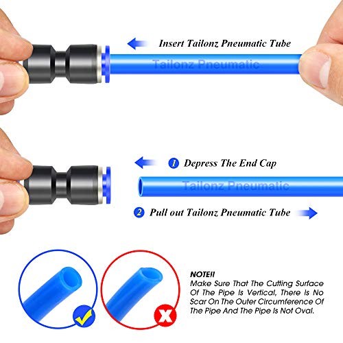 pcs Straight Push Connectors Plastic Quick Release 1/4"/5/16"/3/8"OD 30