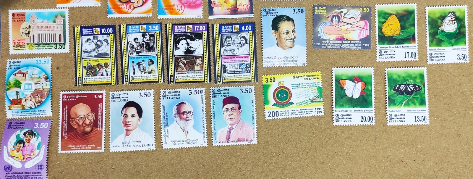 Sri Lanka Stamps 1999 Year Pack Stamp Collection 42x Mint Stamps (Rare Set)