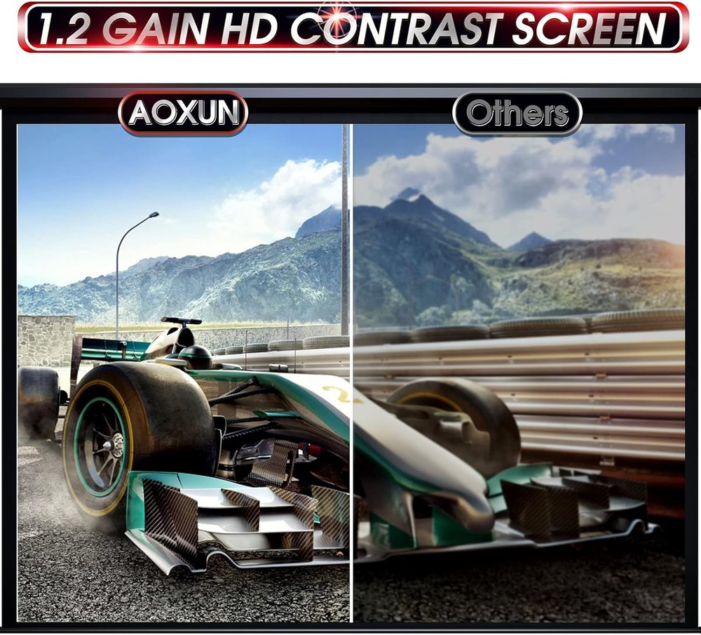 Electric Projector Screen 120 inch - Remote Control Included