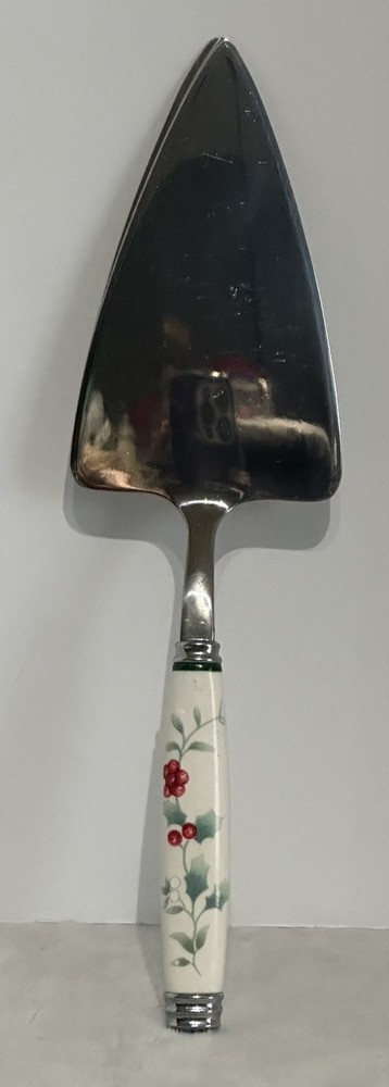 Pfaltzgraff WINTERBERRY Pie & Cake Server 11" X 3"