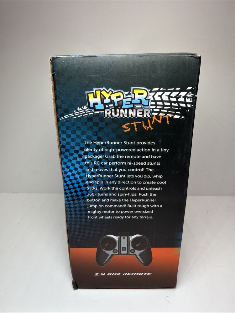 Hyper Runner Stunt Remote Control Race Car Performs High-Speed Stunts RED NEW