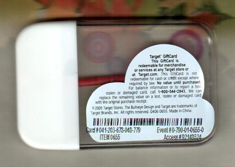 TARGET Bubble Maker Wand ( 2006 ) Gift Card ( $0 )