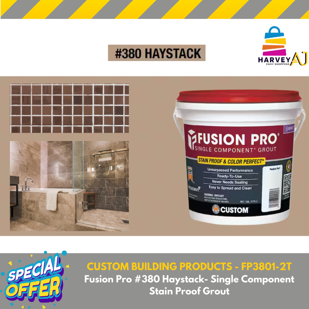 Fusion Pro #380 Haystack 1 gal. Single Component Grout + Bonus