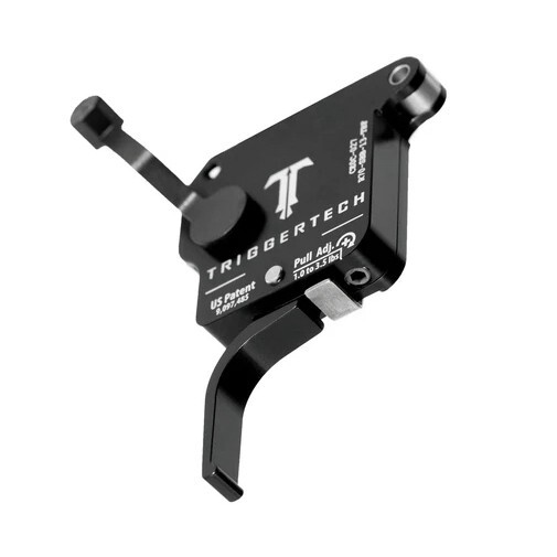 TriggerTech Primary Trigger w/ Bolt Release for Remington 700 - Black Flat