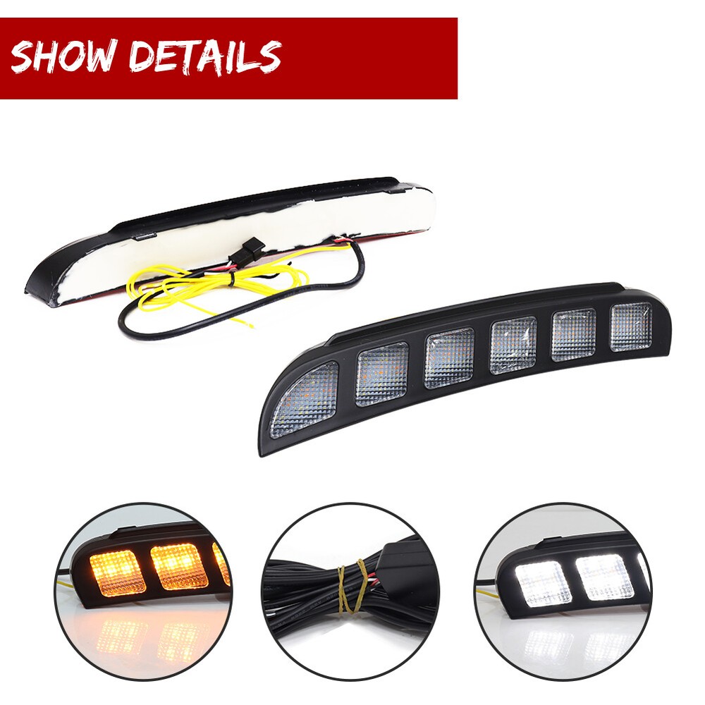 Sequential Switchback LED DRL Turn Signal Lights Kit For 2016-2019 Ford Explorer