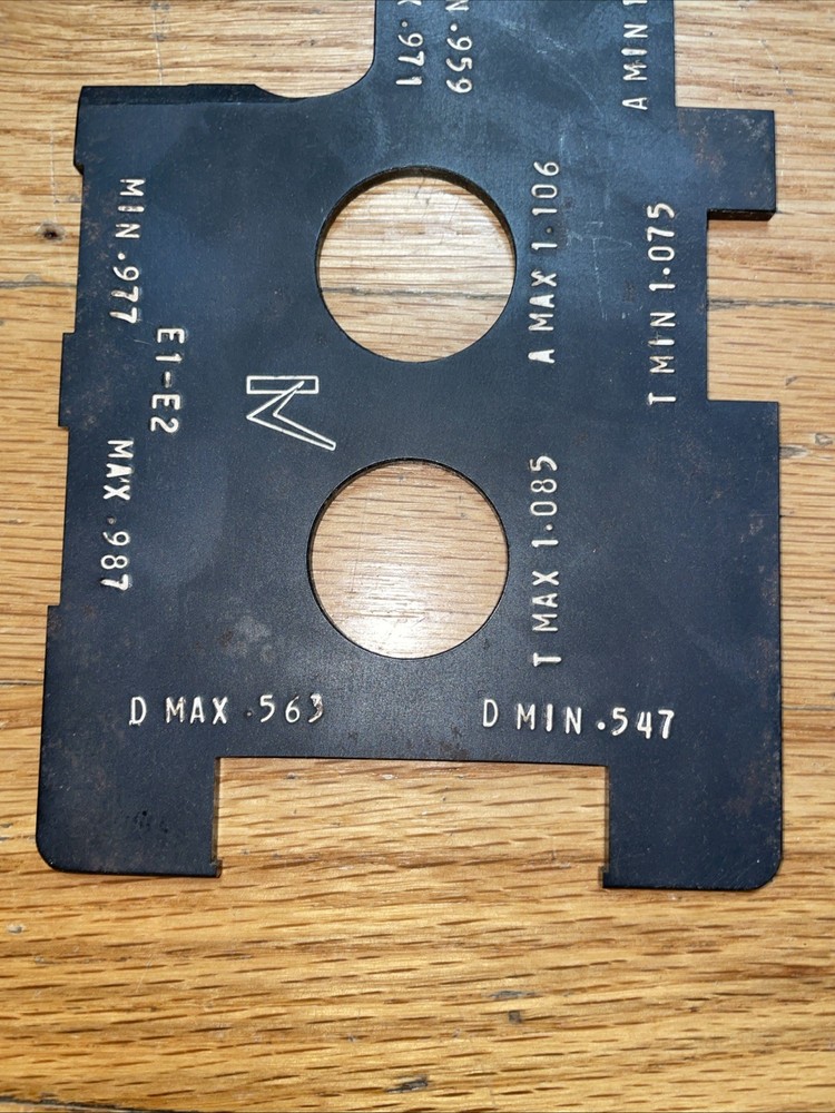 Combination Finish Gauge Chart 28-PCO B-2178